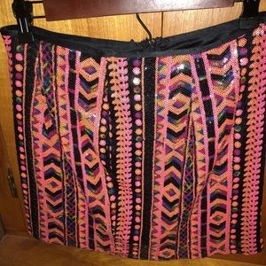 Sequin high waist skirt